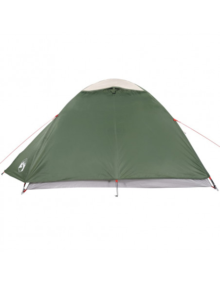 Tenda da Campeggio a Cupola per 4 Persone Verde Impermeabile