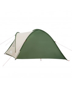 Tenda da Campeggio a Cupola per 4 Persone Verde Impermeabile 2