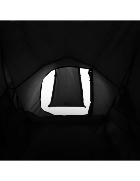 Tenda Campeggio a Cupola 2 Persone Bianca Tessuto Impermeabile