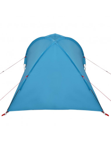 Tenda da Campeggio a Cupola per 2 Persone Blu Impermeabile