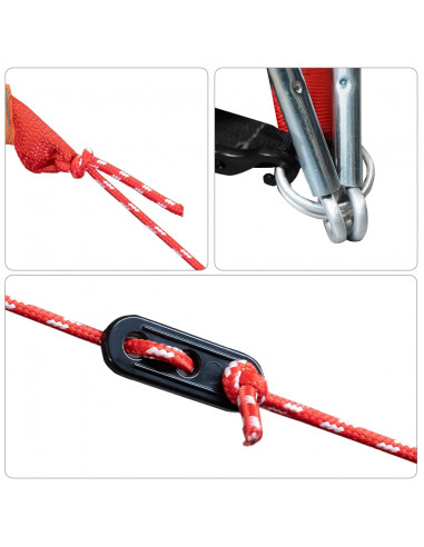 Tenda da Campeggio a Cupola per 2 Persone Blu Impermeabile