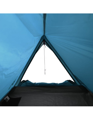 Tenda da Campeggio per 2 Persone Blu Impermeabile