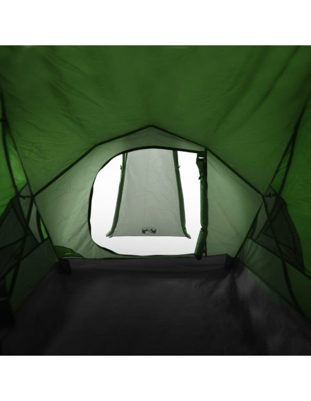 Tenda da Campeggio a Cupola per 2 Persone Verde Impermeabile