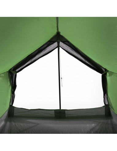 Tenda da Campeggio per 2 Persone Verde Impermeabile