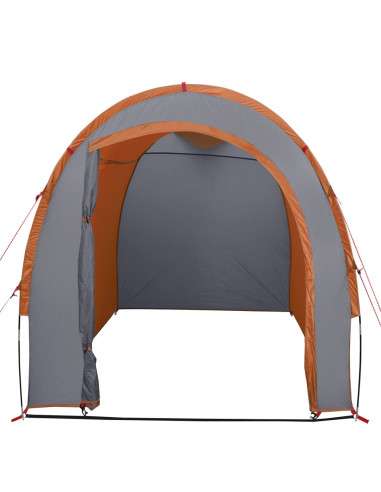 Tenda Portaoggetti Grigio e Arancione Impermeabile