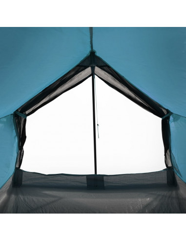 Tenda da Campeggio per 2 Persone Blu Impermeabile