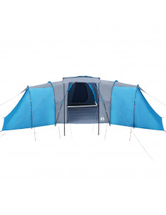 Tenda da Campeggio a Cupola per 12 Persone Blu Impermeabile 2