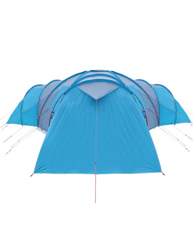 Tenda da Campeggio a Cupola per 12 Persone Blu Impermeabile