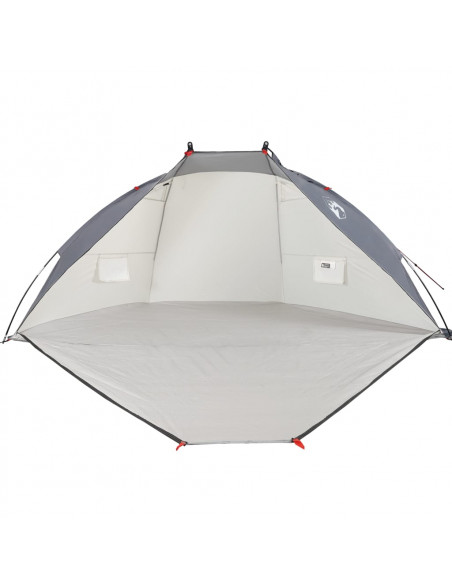 Tenda da Spiaggia Grigia 268x223x125 cm in Poliestere 185T