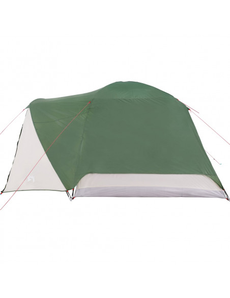 Tenda da Campeggio con Portico per 4 Persone Verde Impermeabile