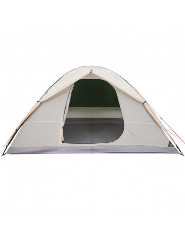 Tenda da Campeggio a Cupola per 6 Persone Verde Impermeabile