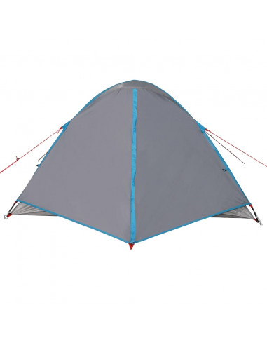Tenda da Campeggio a Cupola per 3 Persone Blu Impermeabile