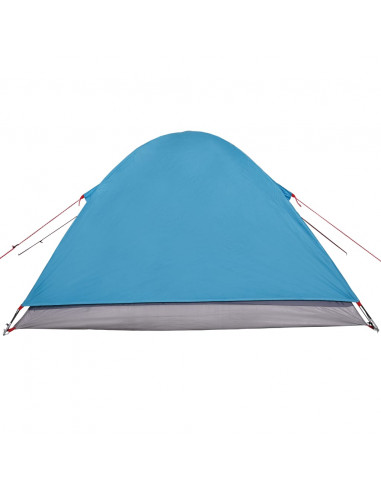 Tenda da Campeggio a Cupola per 3 Persone Blu Impermeabile