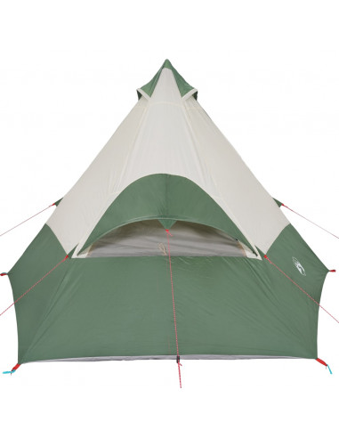 Tenda da Campeggio Tipi per 7 Persone Verde Impermeabile