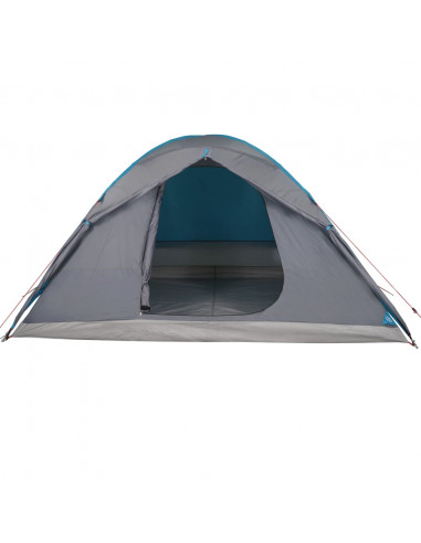 Tenda da Campeggio a Cupola per 6 Persone Blu Impermeabile