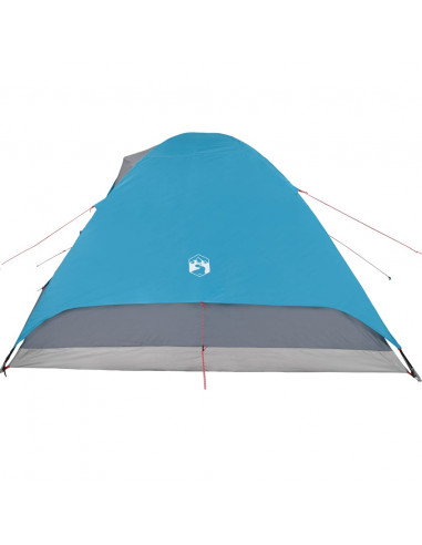 Tenda da Campeggio a Cupola per 6 Persone Blu Impermeabile