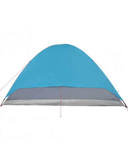 Tenda da Campeggio a Cupola per 6 Persone Blu Impermeabile