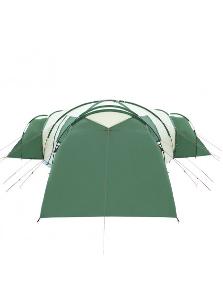 Tenda da Campeggio a Cupola per 12 Persone Verde Impermeabile