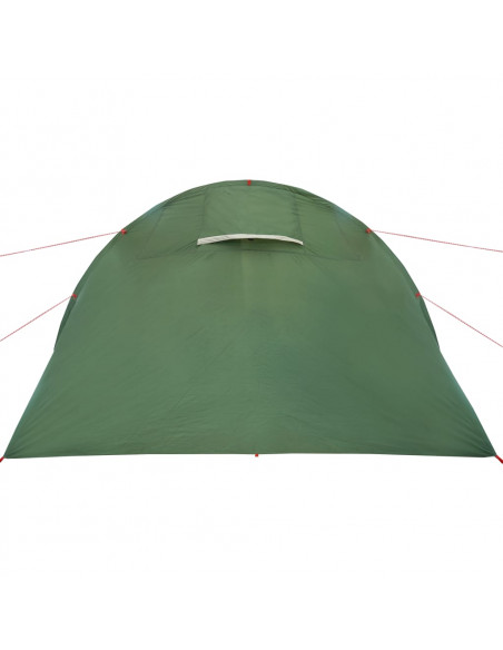 Tenda da Campeggio a Tunnel per 4 Persone Verde Impermeabile