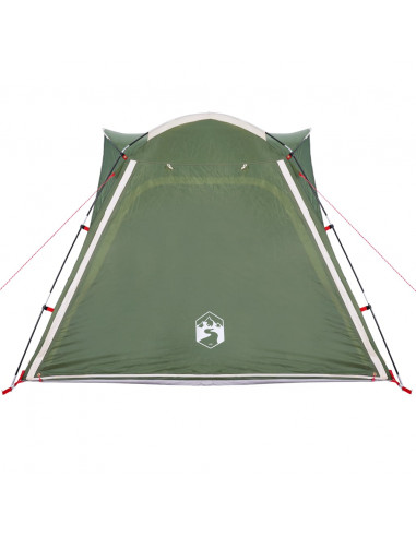Tenda Campeggio 4 Persone Verde Rilascio Rapido Impermeabile