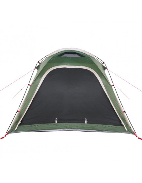 Tenda Campeggio 4 Persone Verde Rilascio Rapido Impermeabile