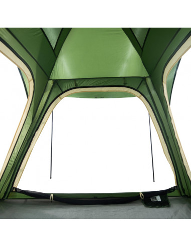 Tenda Campeggio 4 Persone Verde Rilascio Rapido Impermeabile