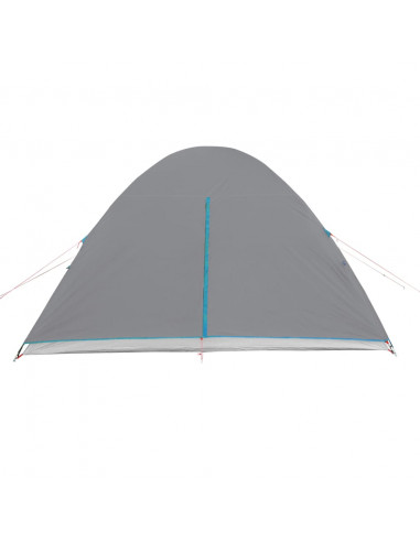 Tenda da Campeggio a Cupola per 4 Persone Blu Impermeabile