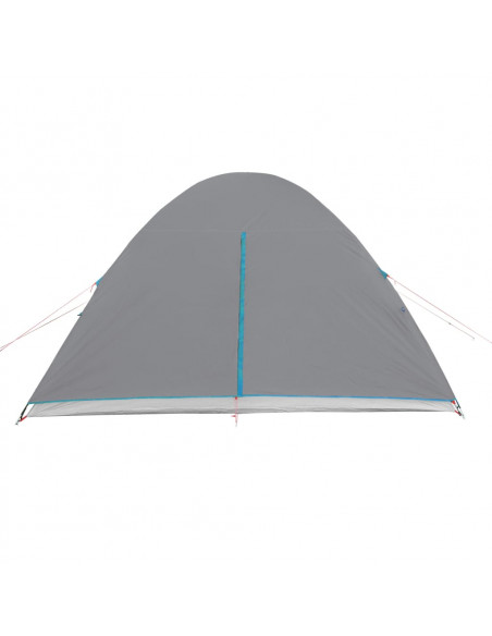 Tenda da Campeggio a Cupola per 4 Persone Blu Impermeabile