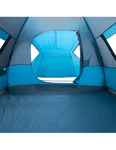 Tenda da Campeggio a Cupola per 4 Persone Blu Impermeabile