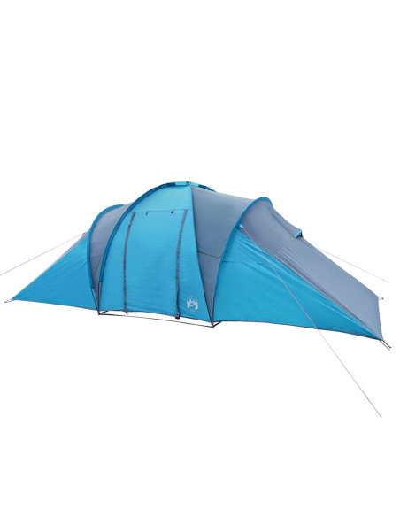 Tenda da Campeggio a Cupola per 4 Persone Blu Impermeabile