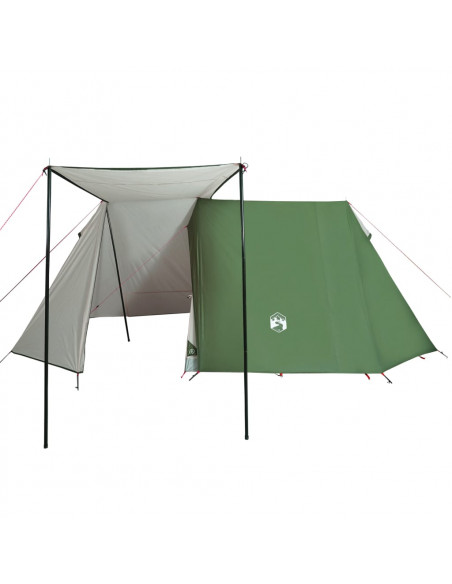 Tenda da Campeggio per 3 Persone Verde Impermeabile