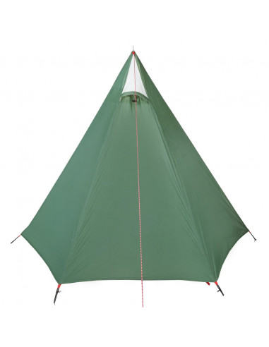 Tenda da Campeggio per 3 Persone Verde Impermeabile