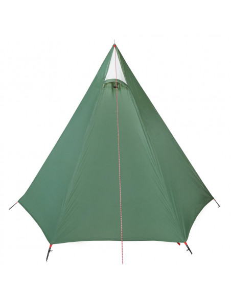 Tenda da Campeggio per 3 Persone Verde Impermeabile