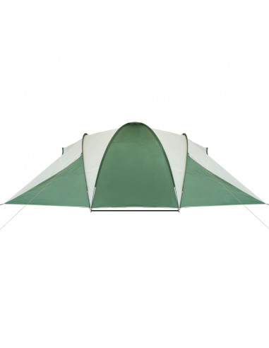 Tenda da Campeggio a Cupola per 6 Persone Verde Impermeabile
