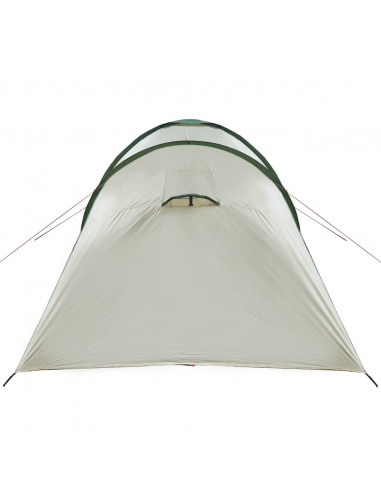 Tenda da Campeggio a Cupola per 6 Persone Verde Impermeabile