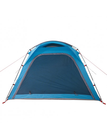 Tenda Campeggio 4 Persone Blu Rilascio Rapido Impermeabile