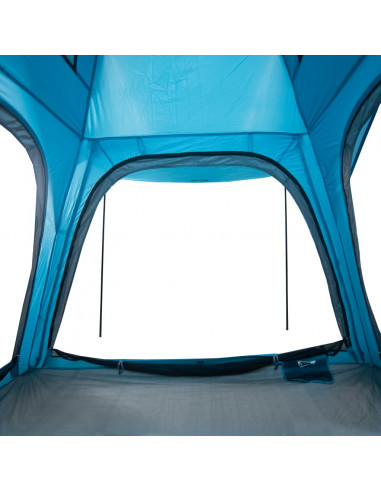 Tenda Campeggio 4 Persone Blu Rilascio Rapido Impermeabile