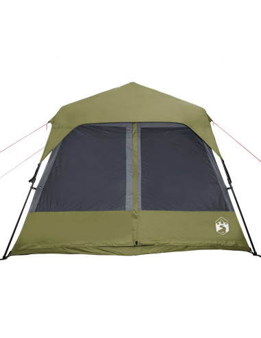 Tenda Campeggio 9 Persone Blu Rilascio Rapido Impermeabile