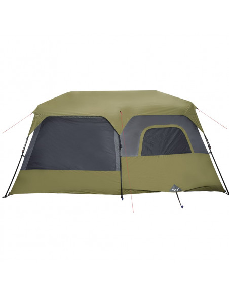 Tenda Campeggio 9 Persone Blu Rilascio Rapido Impermeabile
