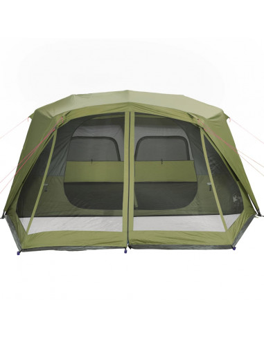 Tenda Campeggio 10 Persone Blu Rilascio Rapido Impermeabile