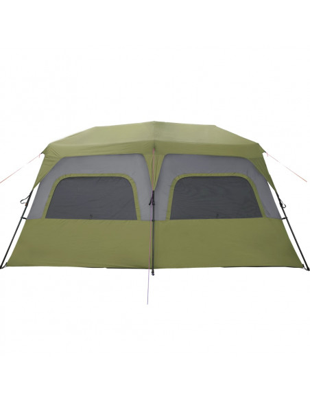 Tenda Campeggio 10 Persone Blu Rilascio Rapido Impermeabile