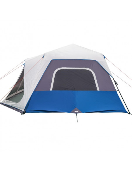 Tenda Famiglia con LED 10 Persone Verde Chiaro Rilascio Rapido