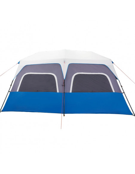 Tenda Famiglia con LED 10 Persone Verde Chiaro Rilascio Rapido