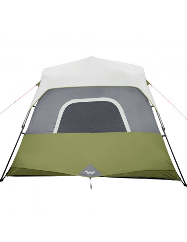 Tenda Famiglia con LED 6 Persone Blu Chiaro a Rilascio Rapido