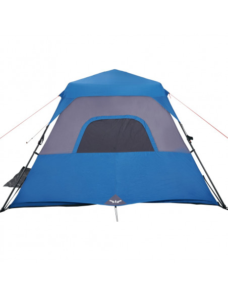 Tenda Campeggio 6 Persone Verde Rilascio Rapido Impermeabile