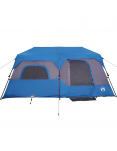 Tenda Campeggio 9 Persone Verde Rilascio Rapido Impermeabile 2