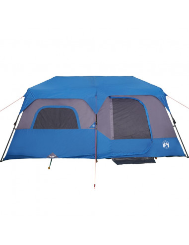 Tenda Campeggio 9 Persone Verde Rilascio Rapido Impermeabile