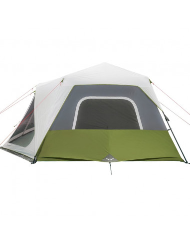 Tenda Famiglia con LED 10 Persone Blu Chiaro a Rilascio Rapido