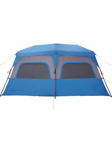 Tenda Campeggio 10 Persone Verde Rilascio Rapido Impermeabile