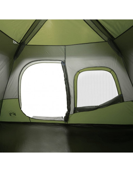 Tenda Campeggio 6 Persone Blu Rilascio Rapido Impermeabile
